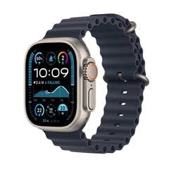 Apple Watch Ultra 2 GPS + Cellular 49mm Natural Titanium Case with Navy Ocean Band MX4D3EL/A цена и информация | Смарт-часы (smartwatch) | kaup24.ee