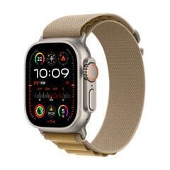 Apple Watch Ultra 2 GPS + Cellular 49mm Natural Titanium Case with Tan Alpine Loop - Small MX4E3EL/A цена и информация | Смарт-часы (smartwatch) | kaup24.ee