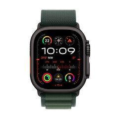 Apple Watch Ultra 2 GPS + Cellular 49mm Black Titanium Case with Dark Green Alpine Loop - Small MX4Q3EL/A цена и информация | Смарт-часы (smartwatch) | kaup24.ee