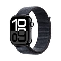 Apple Watch Series 10 GPS + Cellular 46mm Jet Black Aluminium Case with Ink Sport Loop MWY53ET/A цена и информация | Смарт-часы (smartwatch) | kaup24.ee