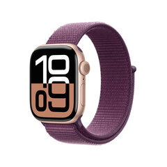 Apple Watch Series 10 GPS + Cellular 42mm Rose Gold Aluminium Case with Plum Sport Loop MWXC3ET/A hind ja info | Nutikellad (smartwatch) | kaup24.ee