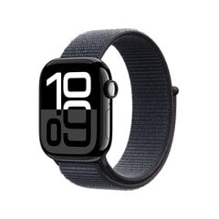 Apple Watch Series 10 GPS 42mm Jet Black Aluminium Case with Ink Sport Loop MWWG3ET/A цена и информация | Смарт-часы (smartwatch) | kaup24.ee