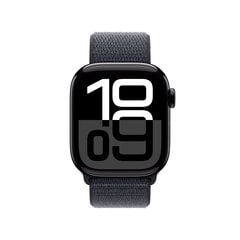 Apple Watch Series 10 GPS 42mm Jet Black Aluminium Case with Ink Sport Loop MWWG3ET/A цена и информация | Смарт-часы (smartwatch) | kaup24.ee