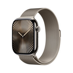 Apple Watch Series 10 GPS + Cellular 46mm Natural Titanium Case with Natural Milanese Loop - M/L MWYC3ET/A hind ja info | Nutikellad (smartwatch) | kaup24.ee