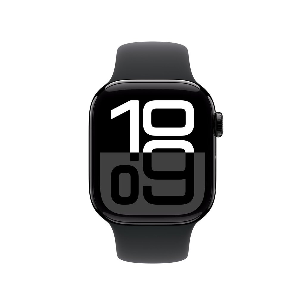 Apple Watch Series 10 GPS 42mm Jet Black Aluminium Case with Black Sport Band - M/L MWWF3ET/A hind ja info | Nutikellad (smartwatch) | kaup24.ee