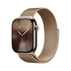 Apple Watch Series 10 GPS + Cellular 46mm Gold Titanium Case with Gold Milanese Loop - S/M MC7T4ET/A цена и информация | Смарт-часы (smartwatch) | kaup24.ee