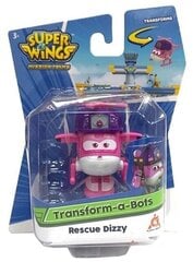 Super Wings трансформирующийся робот Диззи Спасатель 5 см цена и информация | Конструкторы и кубики | kaup24.ee