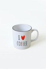 Кофейная чашка Keraart I Love Coffee, 345 мл цена и информация | Стаканы, фужеры, кувшины | kaup24.ee