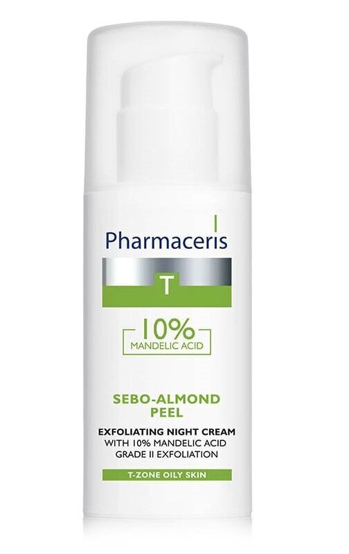 Öökreem-koorija mandlihappega Pharmaceris T Sebo-Almond Peel 50 ml цена и информация | Näokreemid | kaup24.ee