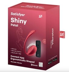 Shiny Petal Connect App - Носимый вибратор для пар - Красный цена и информация | Вибраторы | kaup24.ee