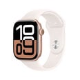 Apple Watch Series 10 GPS + Cellular 46mm Rose Gold Aluminium Case with Light Blush Sport Band - S/M MWY63ET/A