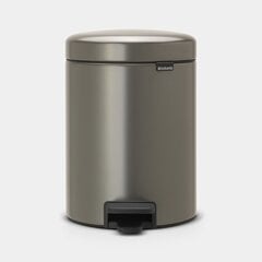 Pedaaliga prügikast 5l, NewIcon Platinum, Brabantia цена и информация | Мусорные баки | kaup24.ee