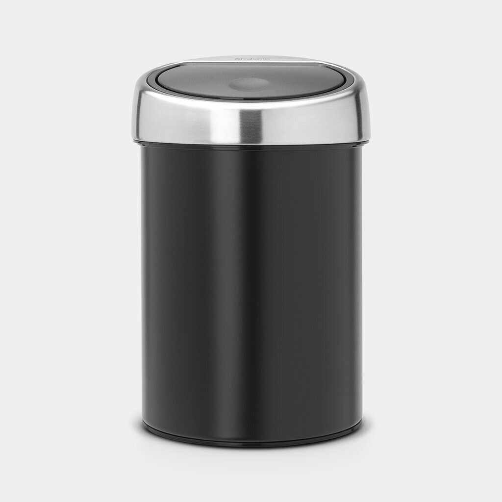 Prügikast Touch Bin®, 3L, matt must, Brabantia hind ja info | Prügikastid | kaup24.ee