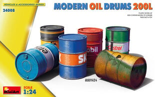 Liimitav mudel MiniArt 24008 Modern Oil Drums 200L 1/24 цена и информация | Склеиваемые модели | kaup24.ee