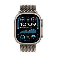 Apple Watch Ultra 2 GPS + Cellular 49мм Natural Titanium Case with Natural Titanium Milanese Loop - L MX5T3EL/A цена и информация | Смарт-часы (smartwatch) | kaup24.ee