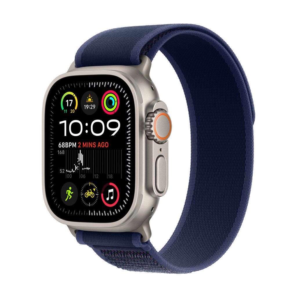 Apple Watch Ultra 2 GPS + Cellular 49mm Natural Titanium Case with Blue Trail Loop - M/L MX4L3UL/A цена и информация | Nutikellad (smartwatch) | kaup24.ee