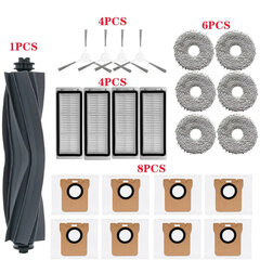 Ühildub Dreame Bot L10s Pro / L10s Ultra / S10 Pro asendusosade tarvikutega Peamine küljehari Hepa Filter Mopi tolmukott hind ja info | Tolmuimejate lisatarvikud | kaup24.ee