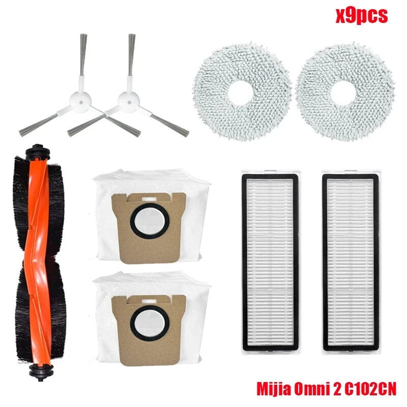 Ühildub Xiaomi Mijia Omni 2 C102CN / B101CN / B116CN / X10+ Plus osade tarvikutega Roller Külghari Hepa Filter Mop Dust hind ja info | Tolmuimejate lisatarvikud | kaup24.ee