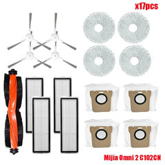 Ühildub Xiaomi Mijia Omni 2 C102CN / B101CN / B116CN / X10+ Plus osade tarvikutega Roller Külghari Hepa Filter Mop Dust hind ja info | Tolmuimejate lisatarvikud | kaup24.ee