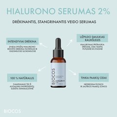 HYALURON intensiivselt niisutav seerum BIOCOS, 30 ml цена и информация | Сыворотки для лица, масла | kaup24.ee