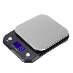 WH-B23 5 kg / 0,1 g LCD mini elektrooniline köök kaasaskantav toiduvalmistamine küpsetamine toidu kaal kaalu mõõtmine tasakaal must 5 kg / 0,1 g hind ja info | Köögikaalud | kaup24.ee