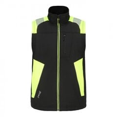 Vest Vesta Softshell Pesso, must, kollane hind ja info | Tööriided | kaup24.ee