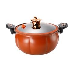 Mikro-survepliit Pumpkin Non Stick Multifunktsionaalne supipott gaasipliit Universaalne köögitööriist klaaskaanega pruun 28cm hind ja info | Potid ja kiirkeedupotid | kaup24.ee