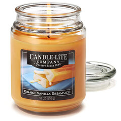 Candle-Lite ароматическая свеча с крышкой Orange Vanilla Dreamsicle, 510 г цена и информация | Подсвечники, свечи | kaup24.ee