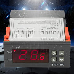 Термостат Микрокомпьютерный регулятор температуры Цифровой дисплей Регулятор Высокая точность цена и информация | Метеорологические станции, термометры | kaup24.ee