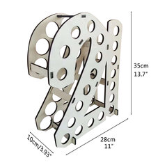 Деревянная стойка для винных бутылок на 21-й день рождения, подставка для вина, полка для хранения вина, аксессуары для домашнего декора цена и информация | Столовые и кухонные приборы | kaup24.ee