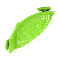 Snap N Strain Pot Strainer Силиконовый зажим для сита для кастрюль Мясо Овощи Фрукты Зеленый кухонный гаджет цена и информация | Формы, посуда для выпечки | kaup24.ee