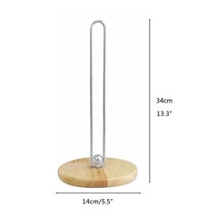 Paberrätikuhoidja, multifunktsionaalne roostekindel rauast lauapealne rullalus puidust alusega köögikapi laua jaoks hind ja info | Köögitarbed | kaup24.ee