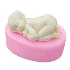 3D Sleeping Baby Silikoonvorm Käsitsi valmistatud kommivorm DIY küpsetusvorm Fondant šokolaadikoogi kaunistamiseks hind ja info | Köögitarbed | kaup24.ee