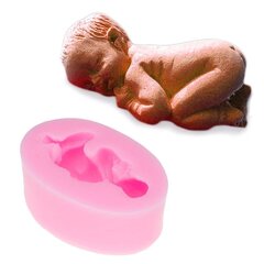 3D Sleeping Baby Silikoonvorm Käsitsi valmistatud kommivorm DIY küpsetusvorm Fondant šokolaadikoogi kaunistamiseks hind ja info | Köögitarbed | kaup24.ee