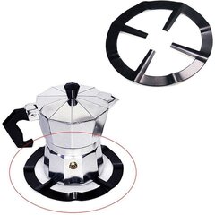 Подставка для кофейника Moka Pot, стальной держатель для кофейника, опорное кольцо для газовой плиты, решетка для газовой плиты, кухонные принадлежности цена и информация | Столовые и кухонные приборы | kaup24.ee