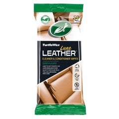 Влажные салфетки для кожаных поверхностей Turtle Wax Luxe Leather, 24 шт. - Mēness aptieka цена и информация | Автохимия | kaup24.ee