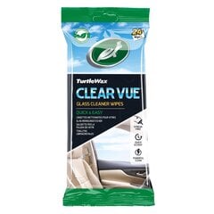 Влажные салфетки для стеклянных поверхностей Turtle Wax Clear Vue, 24 шт. - Mēness aptieka цена и информация | Автохимия | kaup24.ee