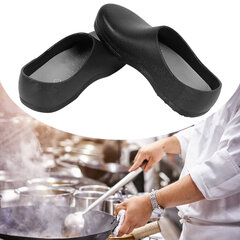 PVC Chef Sandals Kingad kööki Super libisemisvastased kingad Mustad kokakingad hind ja info | Köögitarbed | kaup24.ee