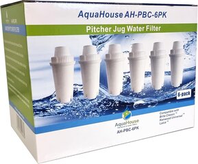 Aquahouse AH-PBC kassetid Brita Classic filtritele, 6tk. hind ja info | Filterkannud ja filtrid | kaup24.ee