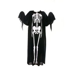 Halloweeni skeleti skeleti kostüüm r. 98-122 hind ja info | Karnevali kostüümid | kaup24.ee