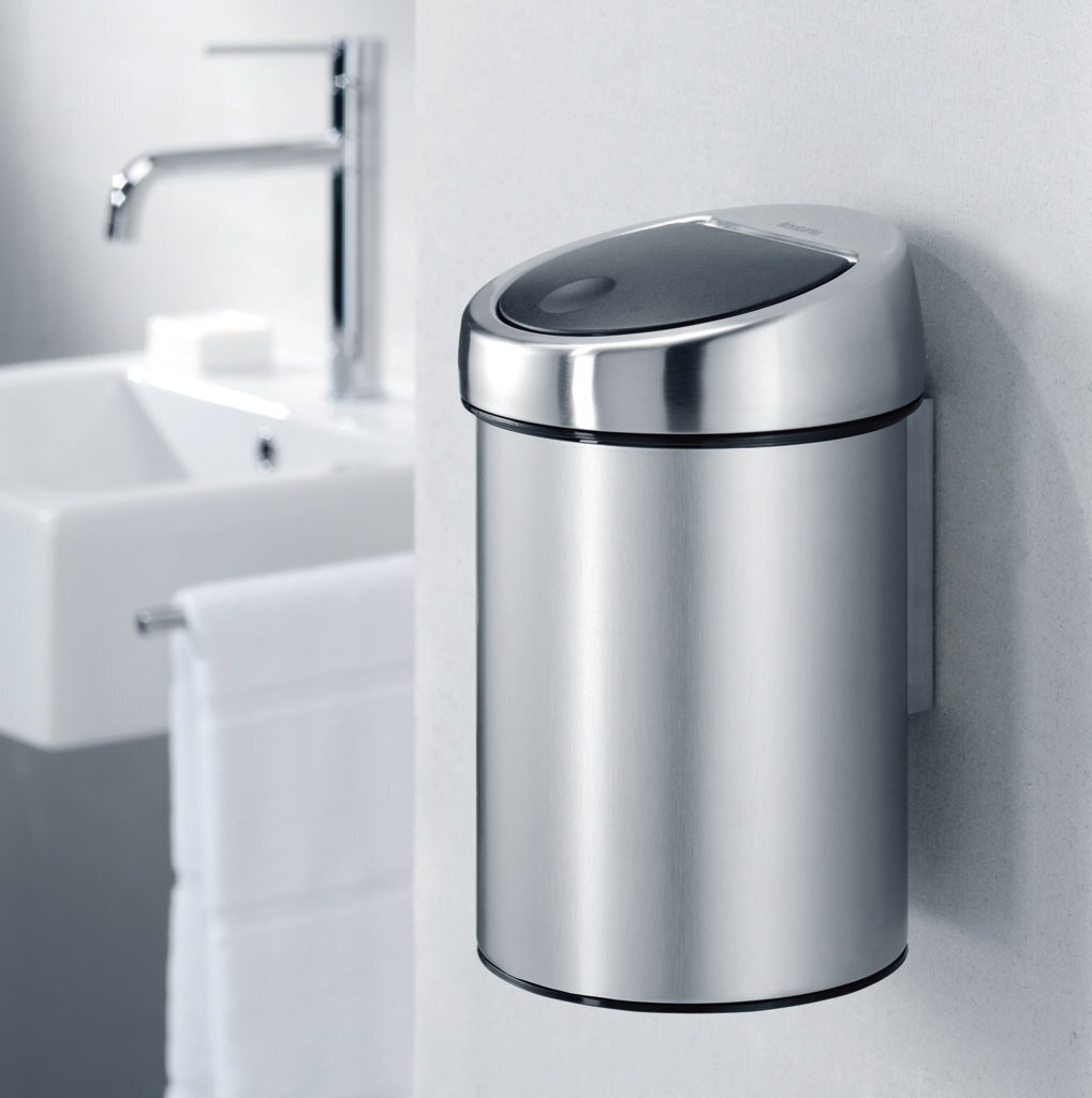 Prügikast Touch Bin®, 3L, valge, Brabantia цена и информация | Prügikastid | kaup24.ee