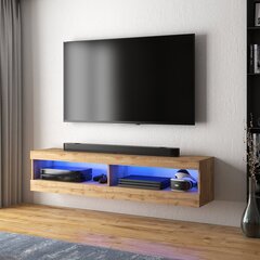 ТВ столик Selsey Viansola LED 100 см, коричневый цена и информация | Тумбы под телевизор | kaup24.ee
