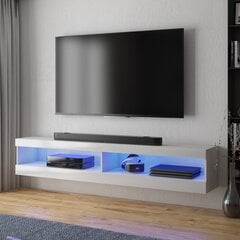 TV laud Selsey Dean LED 140 cm, valge hind ja info | TV alused | kaup24.ee