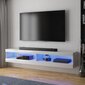 TV laud Selsey Dean LED 140 cm, valge цена и информация | TV alused | kaup24.ee