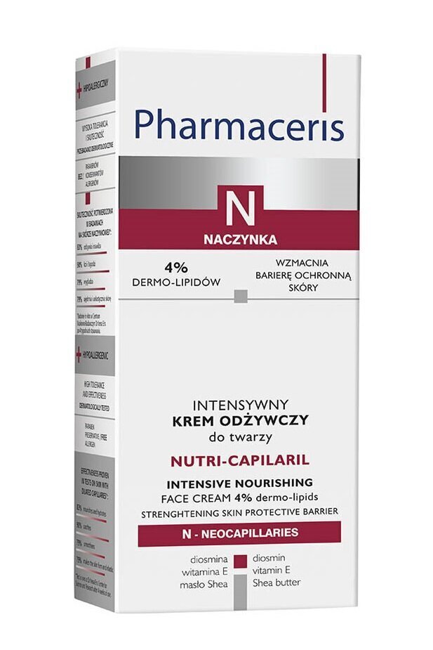 Toitev näokreem Pharmaceris N Nutri Capilaril, 50 ml цена и информация | Näokreemid | kaup24.ee
