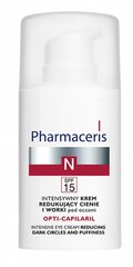 Silmakreem küpsele nahale Pharmaceris N Opti-Capilaril SPF15 15 ml hind ja info | Silmakreemid, seerumid | kaup24.ee