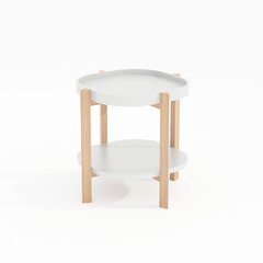 Side table NORAH D40xH60cm, white цена и информация | Журнальные столики | kaup24.ee