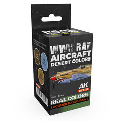 AK-Interactive - RCS110 - RAF WWII Aircraft Desert Colors, набор цена и информация | Принадлежности для рисования, лепки | kaup24.ee