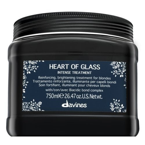 Davines Heart Of Glass Intense Treatment tugevdav mask värvitud, keemiliselt töödeldud ja valgustatud juustele 750 ml hind ja info | Maskid, õlid, seerumid | kaup24.ee