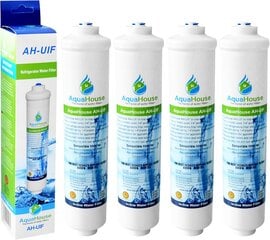 AquaHouse AH-UIF veefilter Samsungi ja Haier külmikutele, 4 tk. hind ja info | Kodumasinate lisatarvikud | kaup24.ee